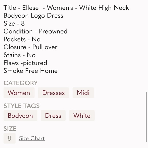 RARE Vintage Mod Ellese mini dress sz XS/S  Bodycon tennis prep vtg 90s 80s 70s - Picture 12 of 12